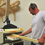 Kiln-dried, solid, sustainable wood stretcher bars