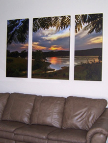 Norris Lake Triptych by Hazel Erikson